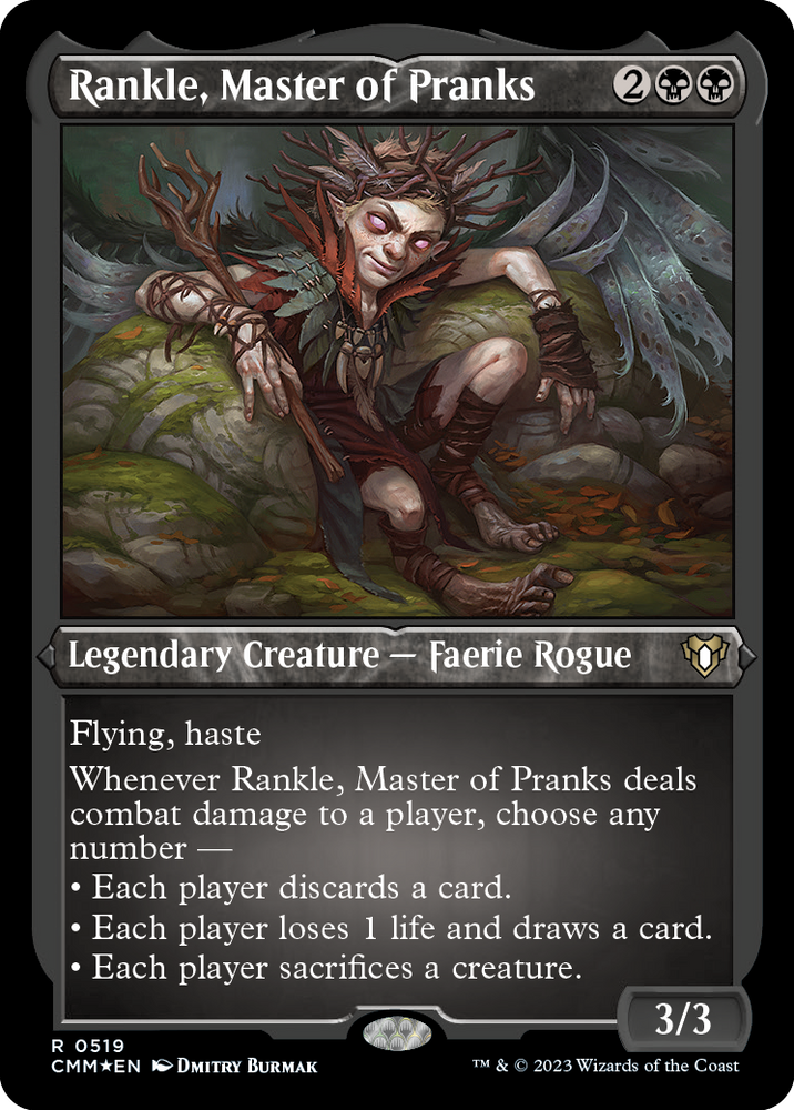 Rankle, Master of Pranks (Foil Etched) [Commander Masters] 