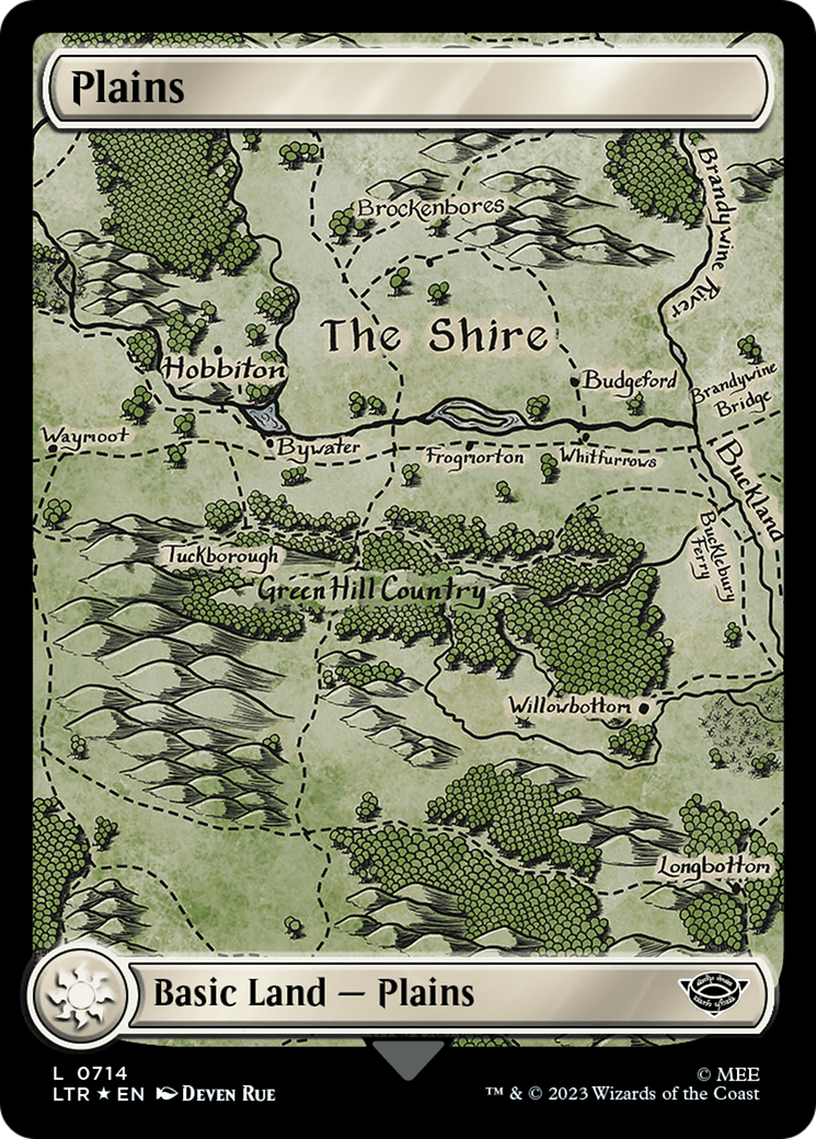 Plains (0714) (Surge Foil) [The Lord of the Rings: Tales of Middle-Earth] 