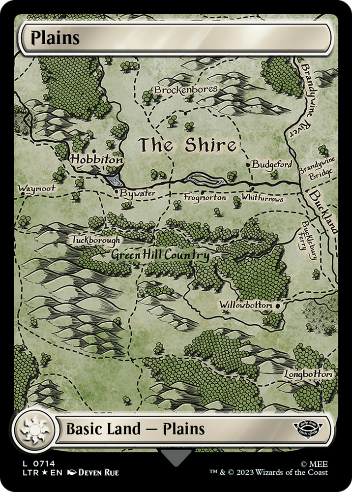 Plains (0714) (Surge Foil) [The Lord of the Rings: Tales of Middle-Earth] 