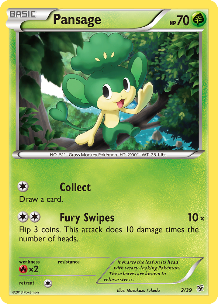 Pansage (2/39) [XY: Kalos Starter Set] 