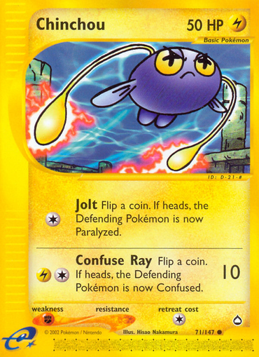 Chinchou (71/147) [Aquapolis] 