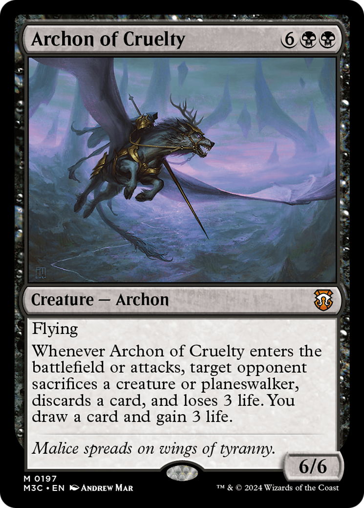 Archon of Cruelty [Modern Horizons 3 Commander] 