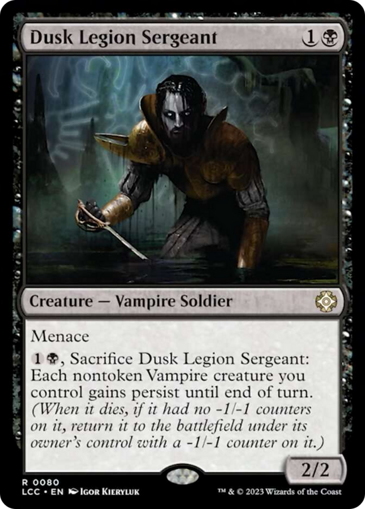 Dusk Legion Sergeant [The Lost Caverns of Ixalan Commander] 