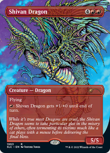 Shivan Dragon (Borderless) [Secret Lair 30th Anniversary Countdown Kit] 