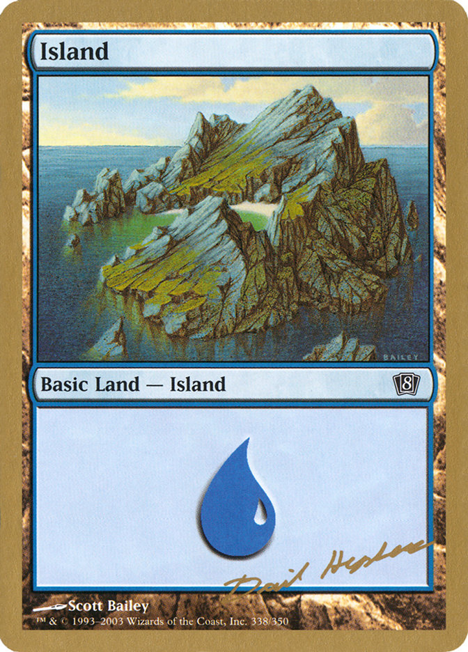 Island (dh338) (Dave Humpherys) [World Championship Decks 2003] 