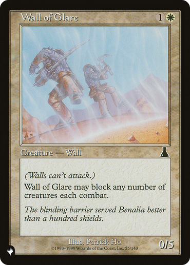 Wall of Glare [The List Reprints] 