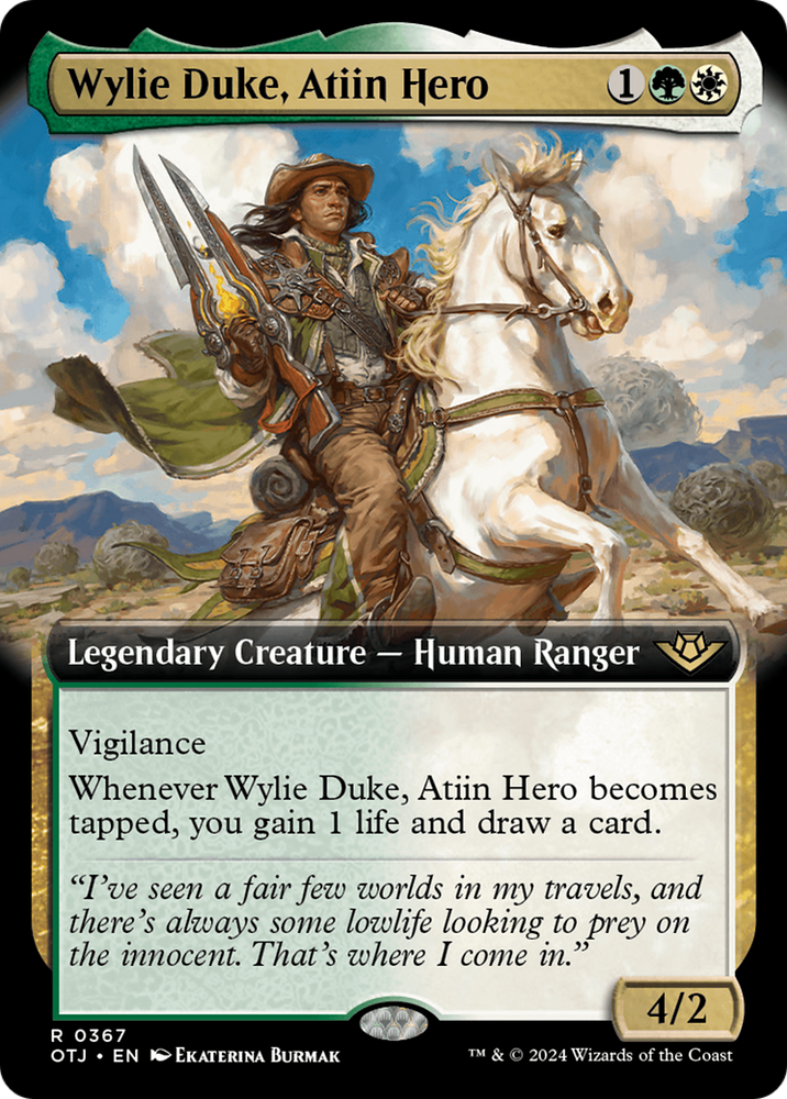 Wylie Duke, Atiin Hero (Extended Art) [Outlaws of Thunder Junction] 