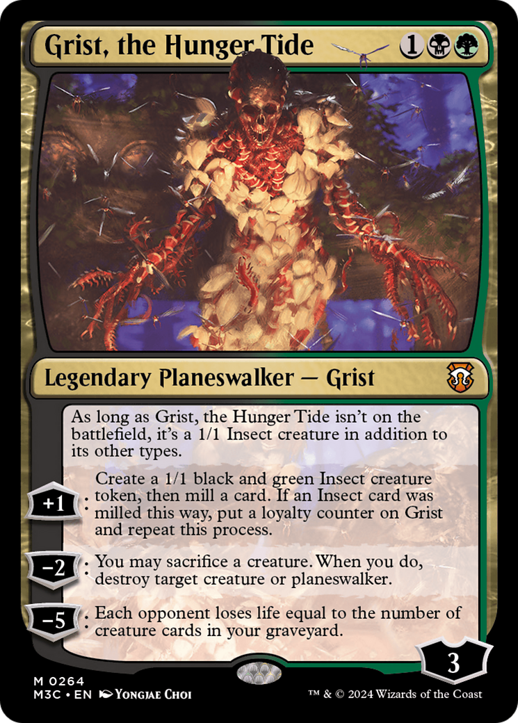 Grist, the Hunger Tide (Ripple Foil) [Modern Horizons 3 Commander] 