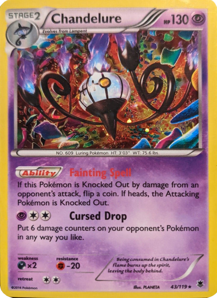 Chandelure (43/119) (Cosmos Holo) [XY: Phantom Forces] 