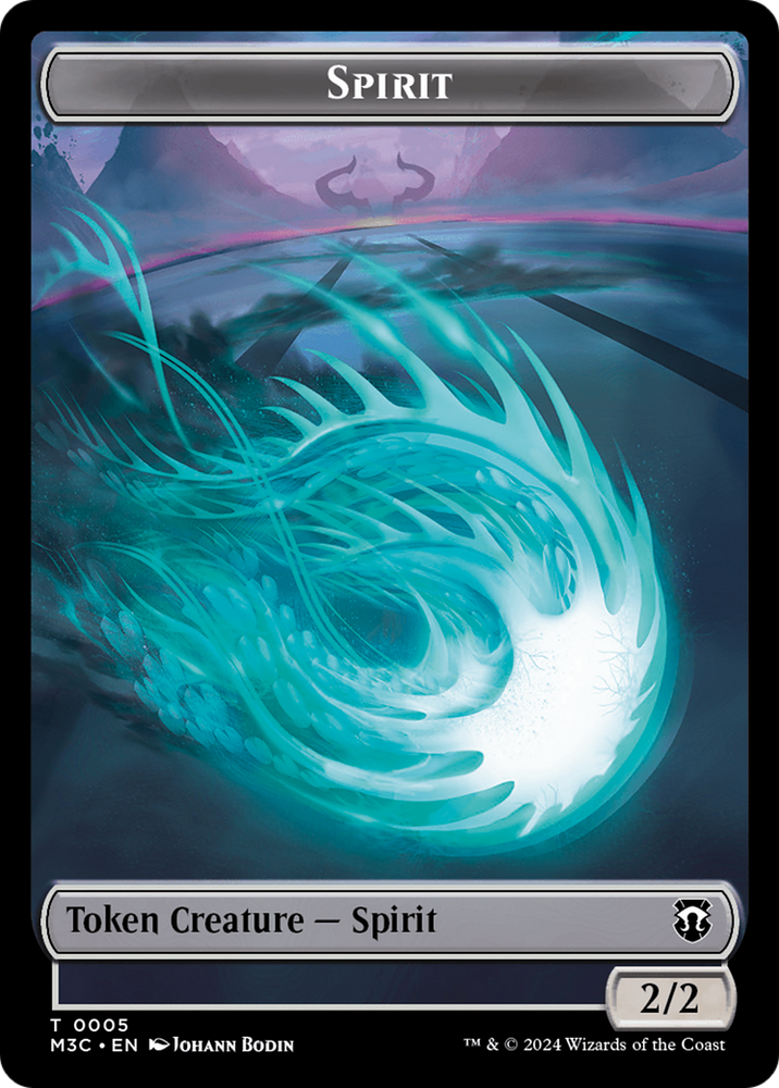 Eldrazi (Ripple Foil) // Spirit Double-Sided Token [Modern Horizons 3 Commander Tokens] 