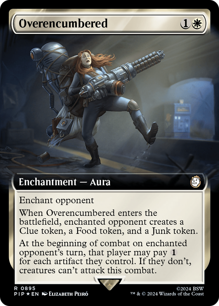 Overencumbered (Extended Art) (Surge Foil) [Fallout] 