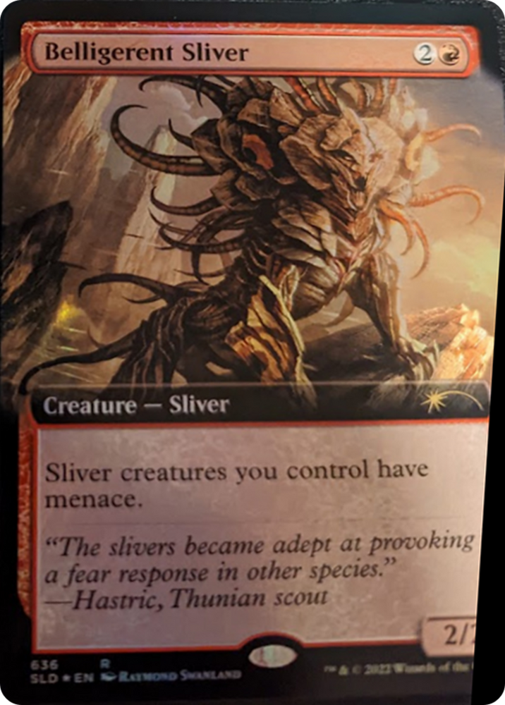 Belligerent Sliver (Extended Art) [Secret Lair Drop Series] 