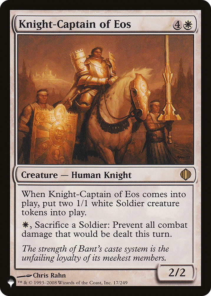 Knight-Captain of Eos [The List] 