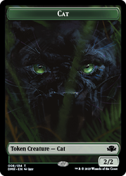 Elephant // Cat (008) Double-Sided Token [Dominaria Remastered Tokens] 