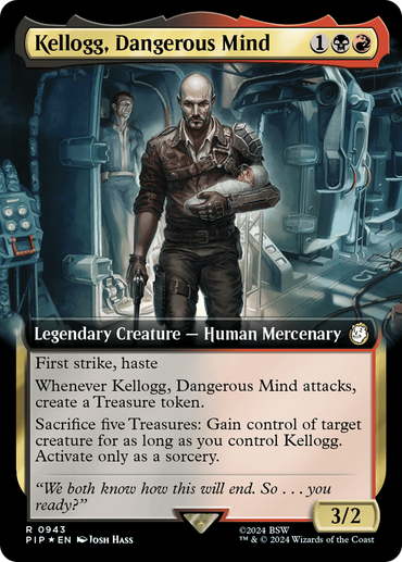 Kellogg, Dangerous Mind (Extended Art) (Surge Foil) [Fallout] 