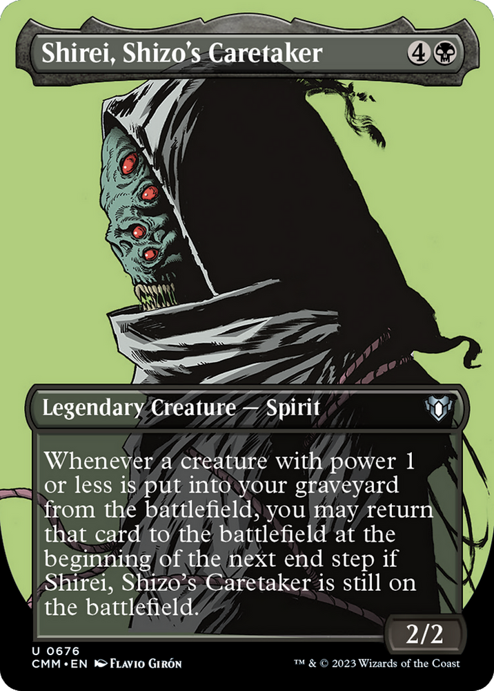 Shirei, Shizo's Caretaker (Borderless Profile) [Commander Masters] 