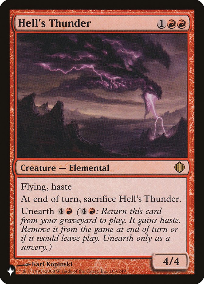 Hell's Thunder [The List] 