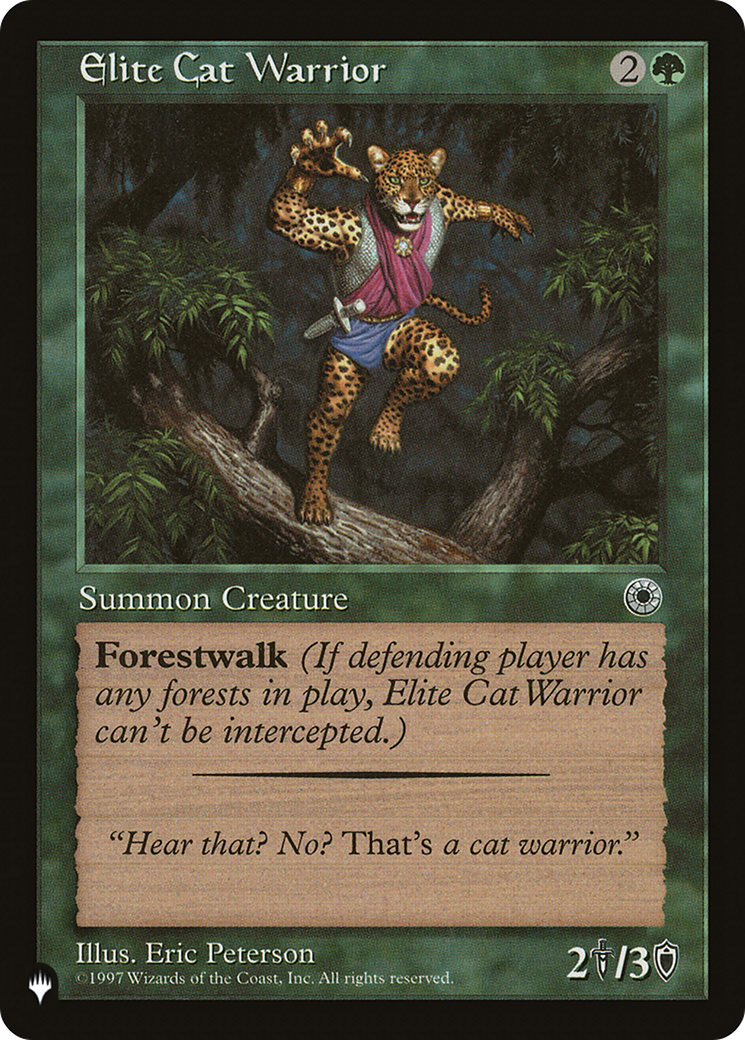 Elite Cat Warrior (Flavor Text) [The List Reprints] 