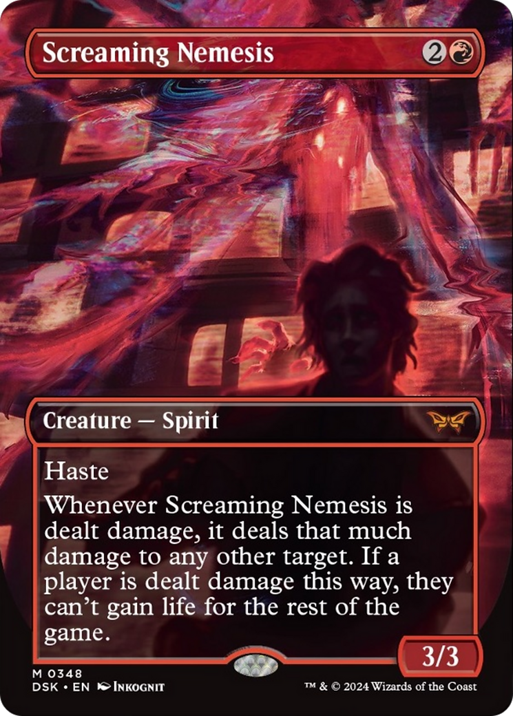 Screaming Nemesis (Borderless) [Duskmourn: House of Horror] 