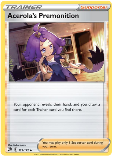 Acerola's Premonition (129/172) [Sword &amp; Shield: Brilliant Stars] 