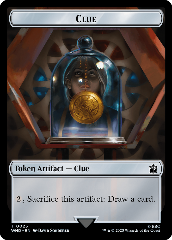Alien Angel // Clue (0023) Double-Sided Token [Doctor Who Tokens] 