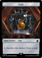 Alien Angel // Clue (0023) Double-Sided Token [Doctor Who Tokens] 