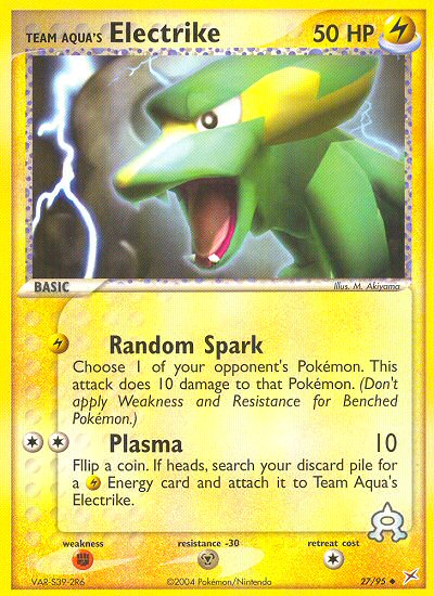 Team Aqua's Electrike (27/95) [EX: Team Magma vs Team Aqua] 