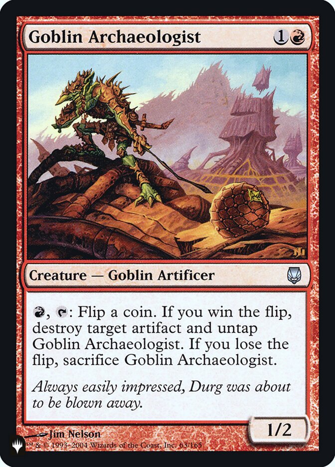 Goblin Archaeologist [Secret Lair: Heads I Win, Tails You Lose] 