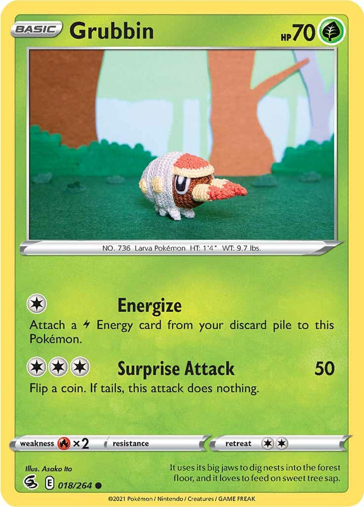 Grubbin (018/264) [Sword &amp; Shield: Fusion Strike] 