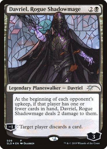 Davriel, Rogue Shadowmage (Stained Glass) [Secret Lair Drop Promos] 