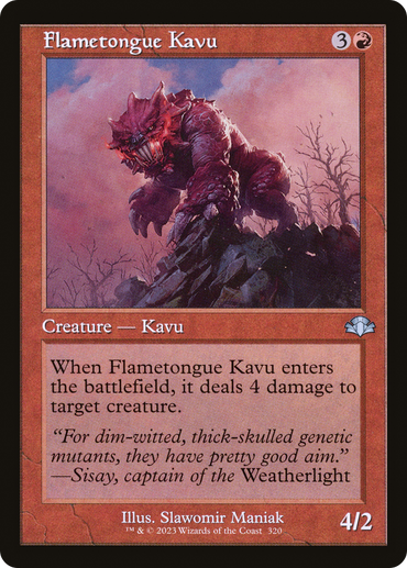 Flametongue Kavu (Retro) [Dominaria Remastered]