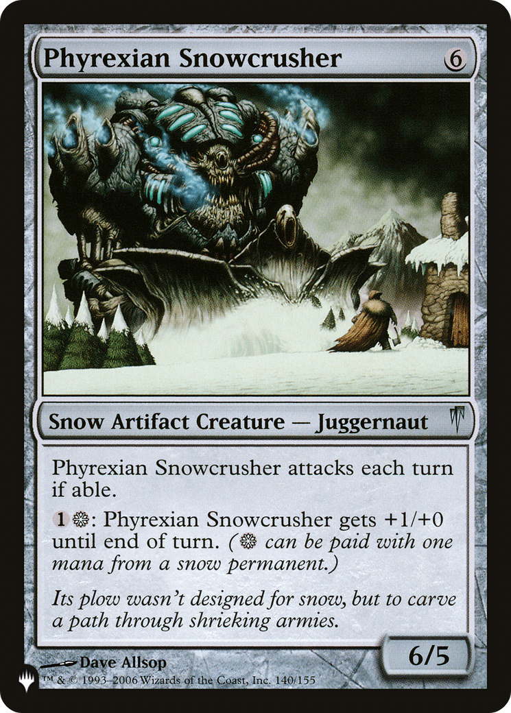 Phyrexian Snowcrusher [The List] 