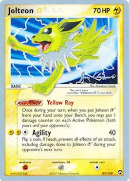 Jolteon Star (101/108) (Psychic Lock - Jason Klaczynski) [World Championships 2008] 