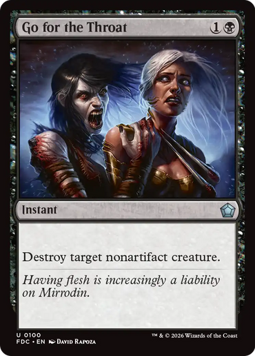 Go for the Throat [Foundations Commander]