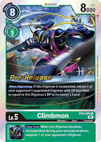 Climbmon [BT8-055] [New Awakening Pre-Release Cards] 