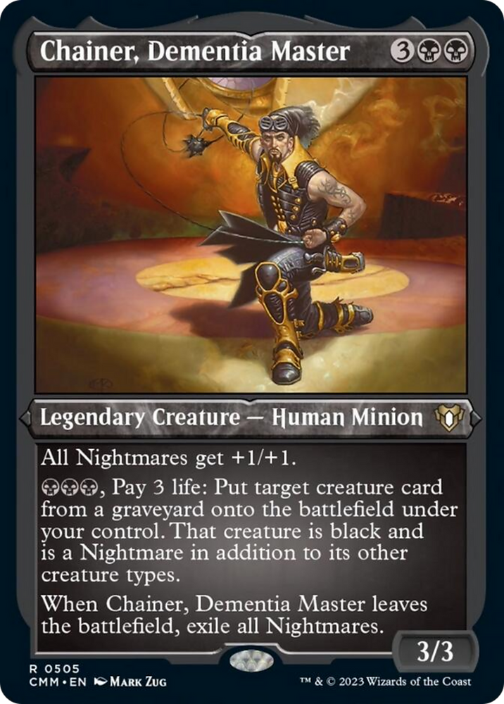 Chainer, Dementia Master (Foil Etched) [Commander Masters] 