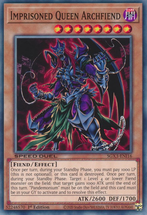 Imprisoned Queen Archfiend [SGX3-ENI16] Common 