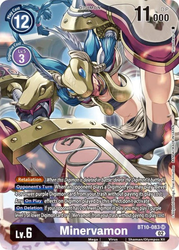 Minervamon [BT10-083] (Alternate Art) [Xros Encounter] 