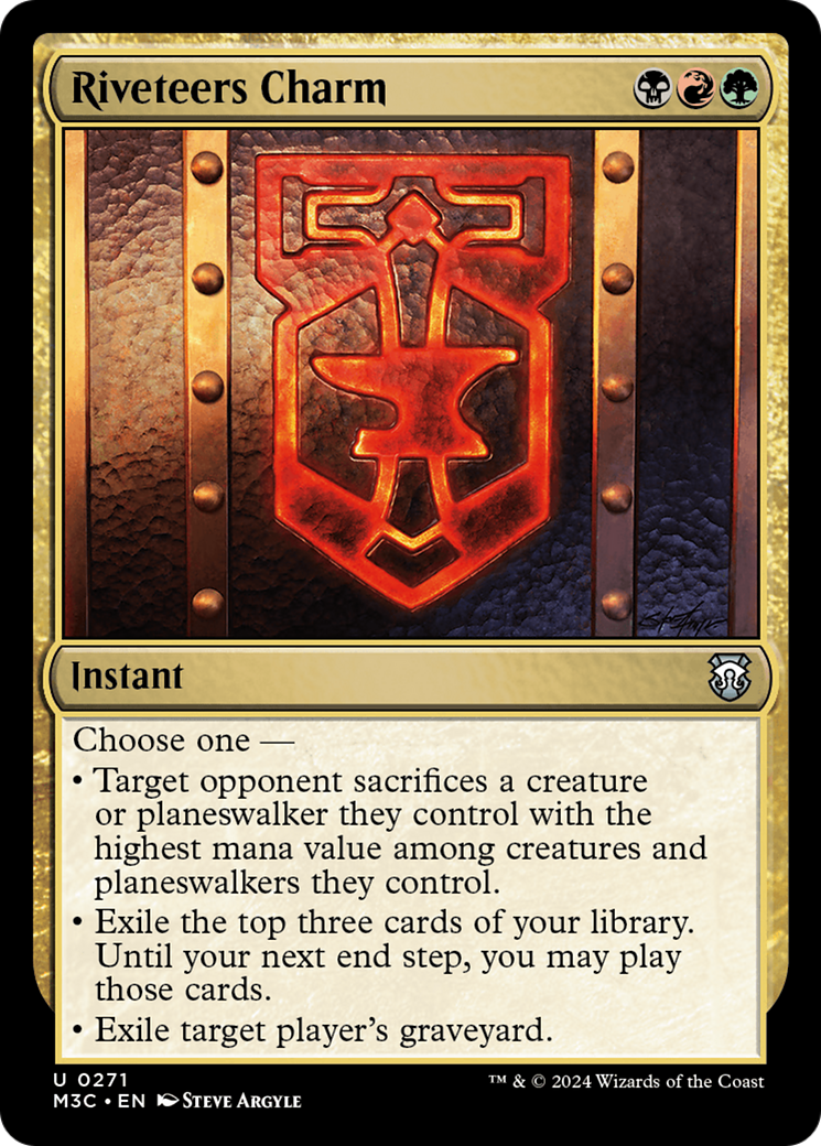 Riveteers Charm (Ripple Foil) [Modern Horizons 3 Commander] 