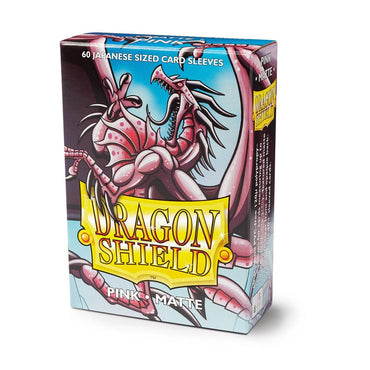 Dragon Shield: Japanese Size 60ct Sleeves - Pink (Matte) 