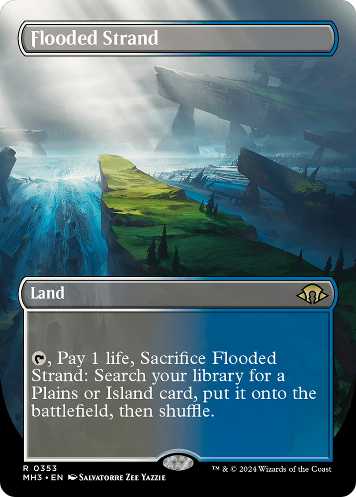 Flooded Strand (Borderless) [Modern Horizons 3] 