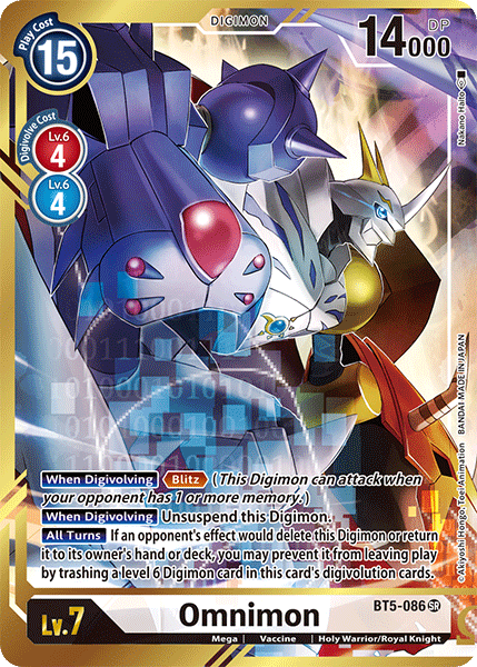 Omnimon [BT5-086] (Alternate Art - Nakano Haito) [Battle of Omni] 