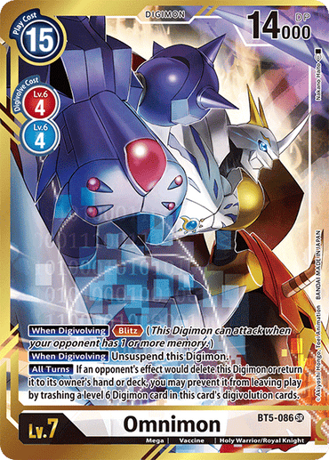 Omnimon [BT5-086] (Alternate Art - Nakano Haito) [Battle of Omni] 