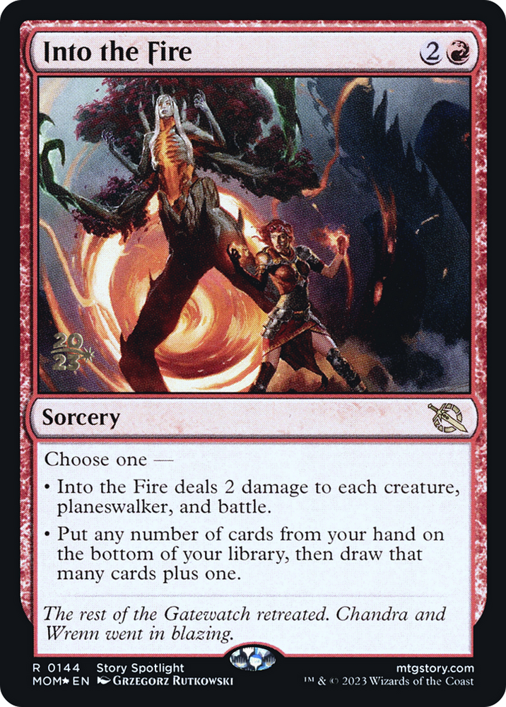 Into the Fire [March of the Machine Prerelease Promos] 