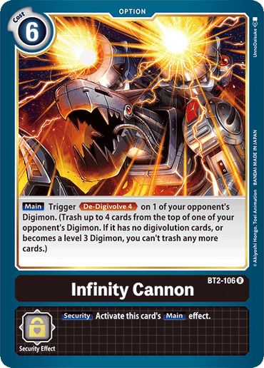 Infinity Cannon [BT2-106] [Release Special Booster Ver.1.0] 