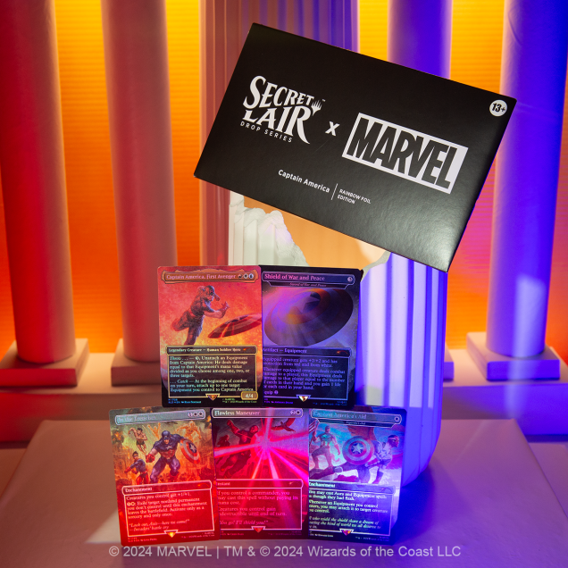 Secret Lair Marvel - Captain America Rainbow Foil Edition