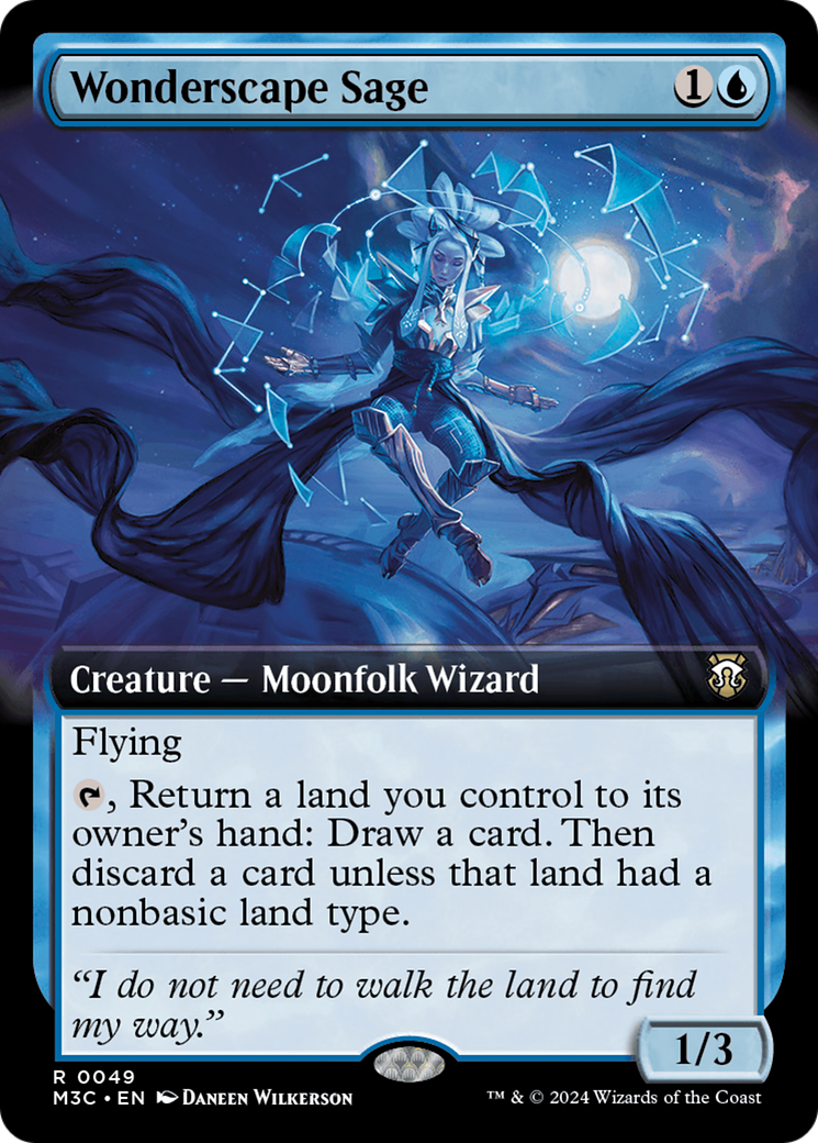 Wonderscape Sage (Extended Art) [Modern Horizons 3 Commander] 