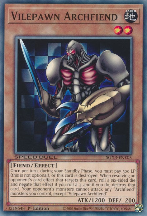 Vilepawn Archfiend [SXG3-ENE05] Common 