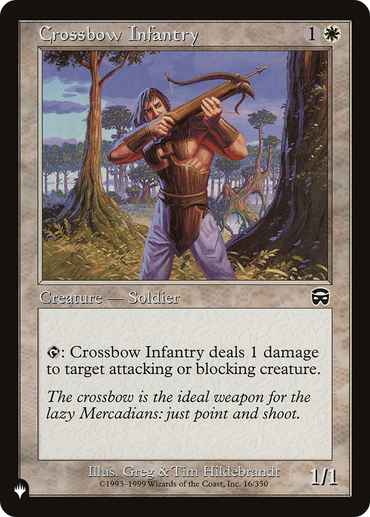 Crossbow Infantry [The List Reprints] 