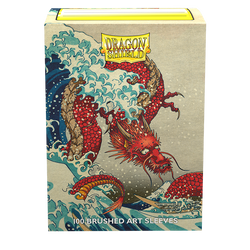 Dragon Shield: Standard 100ct Brushed Art Sleeves - The Great Wave